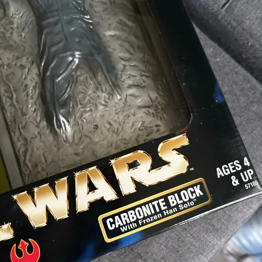 Star Wars Han Solo Action Figure as Prisoner & Carbonite Block - 1998 Vintage